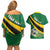 Personalised Dominica Football Couples Matching Off Shoulder Short Dress and Hawaiian Shirt Sporty Style - Wonder Print Shop