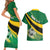 Personalised Dominica Football Couples Matching Short Sleeve Bodycon Dress and Hawaiian Shirt Sporty Style - Wonder Print Shop