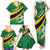 Personalised Dominica Football Family Matching Tank Maxi Dress and Hawaiian Shirt Sporty Style - Wonder Print Shop