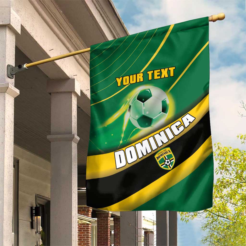 Personalised Dominica Football Garden Flag Sporty Style - Wonder Print Shop