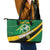 Personalised Dominica Football Leather Tote Bag Sporty Style - Wonder Print Shop