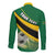 Personalised Dominica Football Long Sleeve Button Shirt Sporty Style - Wonder Print Shop