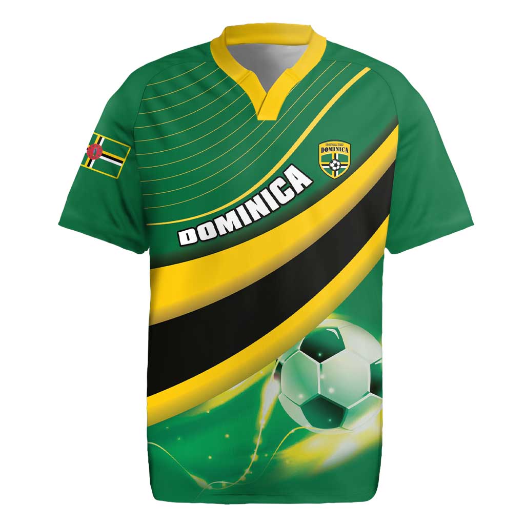 Personalised Dominica Football Rugby Jersey Sporty Style - Wonder Print Shop