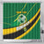 Personalised Dominica Football Shower Curtain Sporty Style