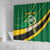 Personalised Dominica Football Shower Curtain Sporty Style