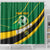 Personalised Dominica Football Shower Curtain Sporty Style