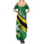 Personalised Dominica Football Summer Maxi Dress Sporty Style - Wonder Print Shop