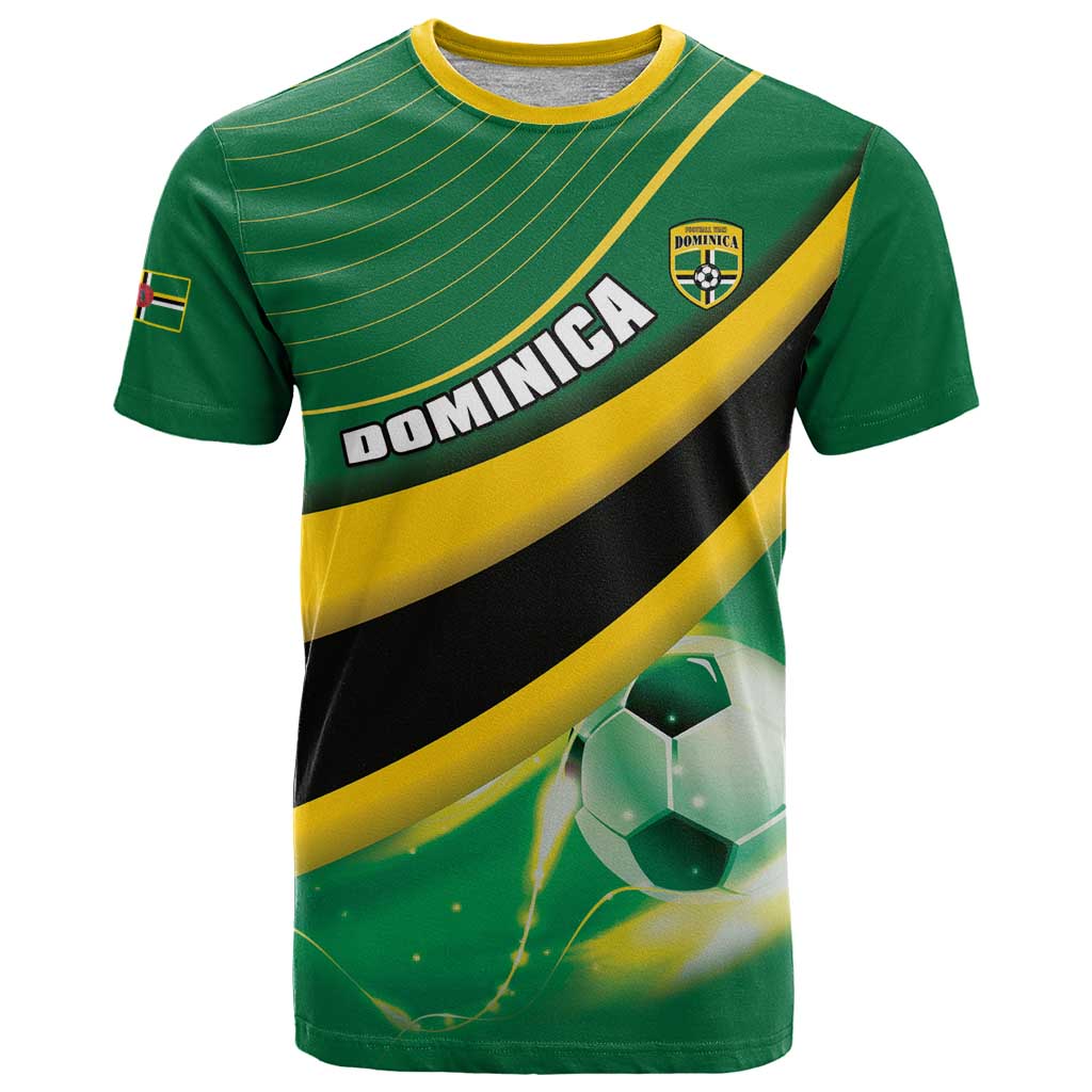 Personalised Dominica Football T Shirt Sporty Style - Wonder Print Shop