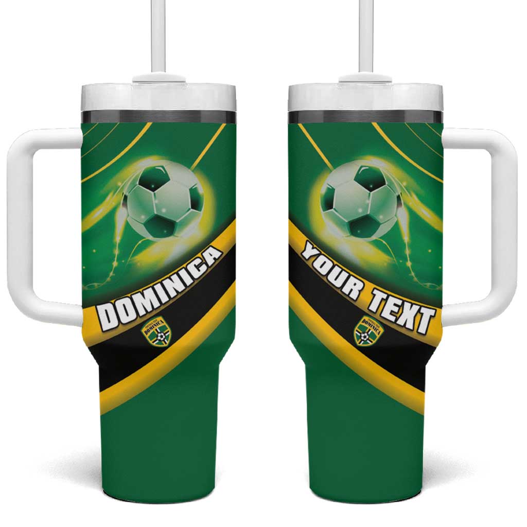 Personalised Dominica Football Tumbler With Handle Sporty Style - Wonder Print Shop