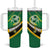 Personalised Dominica Football Tumbler With Handle Sporty Style - Wonder Print Shop