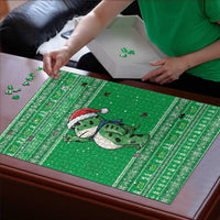 Funny Christmas Portland Frog Protest Puzzle Merry Frog-mas - Wonder Print Shop