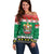 United Arab Emirates Christmas Off Shoulder Sweater Coat Of Arms Eid Milad Majid - Wonder Print Shop