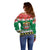 United Arab Emirates Christmas Off Shoulder Sweater Coat Of Arms Eid Milad Majid - Wonder Print Shop