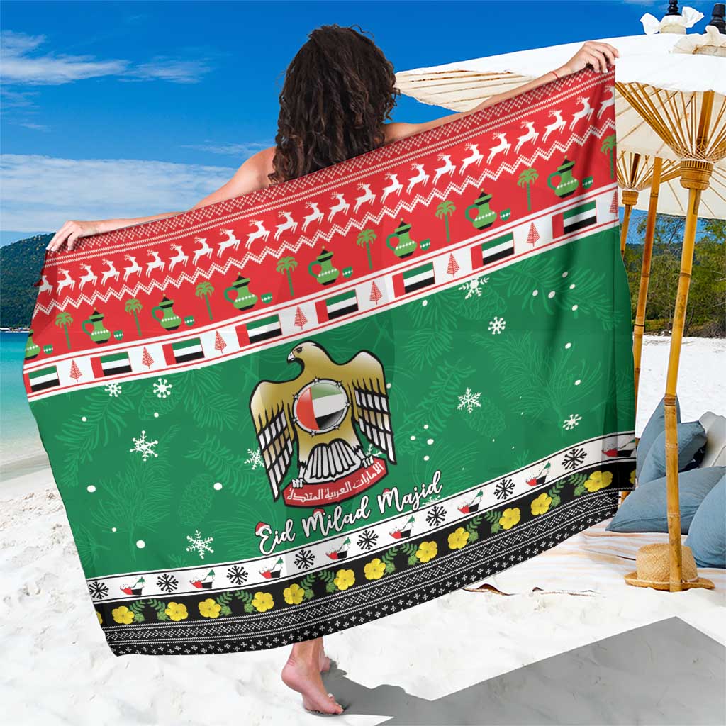 United Arab Emirates Christmas Sarong Coat Of Arms Eid Milad Majid