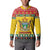 Zimbabwe Christmas Button Sweatshirt Coat Of Arms Muve neKisimusi - Wonder Print Shop