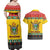 Zimbabwe Christmas Couples Matching Off Shoulder Maxi Dress and Hawaiian Shirt Coat Of Arms Muve neKisimusi - Wonder Print Shop