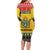 Zimbabwe Christmas Family Matching Long Sleeve Bodycon Dress and Hawaiian Shirt Coat Of Arms Muve neKisimusi - Wonder Print Shop