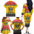 Zimbabwe Christmas Family Matching Off The Shoulder Long Sleeve Dress and Hawaiian Shirt Coat Of Arms Muve neKisimusi - Wonder Print Shop