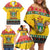 Zimbabwe Christmas Family Matching Off Shoulder Short Dress and Hawaiian Shirt Coat Of Arms Muve neKisimusi - Wonder Print Shop