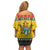 Zimbabwe Christmas Family Matching Off Shoulder Short Dress and Hawaiian Shirt Coat Of Arms Muve neKisimusi - Wonder Print Shop