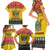 Zimbabwe Christmas Family Matching Short Sleeve Bodycon Dress and Hawaiian Shirt Coat Of Arms Muve neKisimusi - Wonder Print Shop