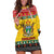 Zimbabwe Christmas Hoodie Dress Coat Of Arms Muve neKisimusi - Wonder Print Shop