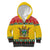 Zimbabwe Christmas Kid Hoodie Coat Of Arms Muve neKisimusi - Wonder Print Shop