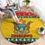 Zimbabwe Christmas Round Carpet Coat Of Arms Muve neKisimusi