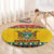 Zimbabwe Christmas Round Carpet Coat Of Arms Muve neKisimusi