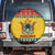 Zimbabwe Christmas Spare Tire Cover Coat Of Arms Muve neKisimusi - Wonder Print Shop