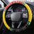 Zimbabwe Christmas Steering Wheel Cover Coat Of Arms Muve neKisimusi - Wonder Print Shop