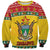 Zimbabwe Christmas Sweatshirt Coat Of Arms Muve neKisimusi - Wonder Print Shop