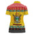 Zimbabwe Christmas Women Polo Shirt Coat Of Arms Muve neKisimusi - Wonder Print Shop