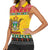 Zimbabwe Christmas Women Sleeveless Polo Shirt Coat Of Arms Muve neKisimusi - Wonder Print Shop