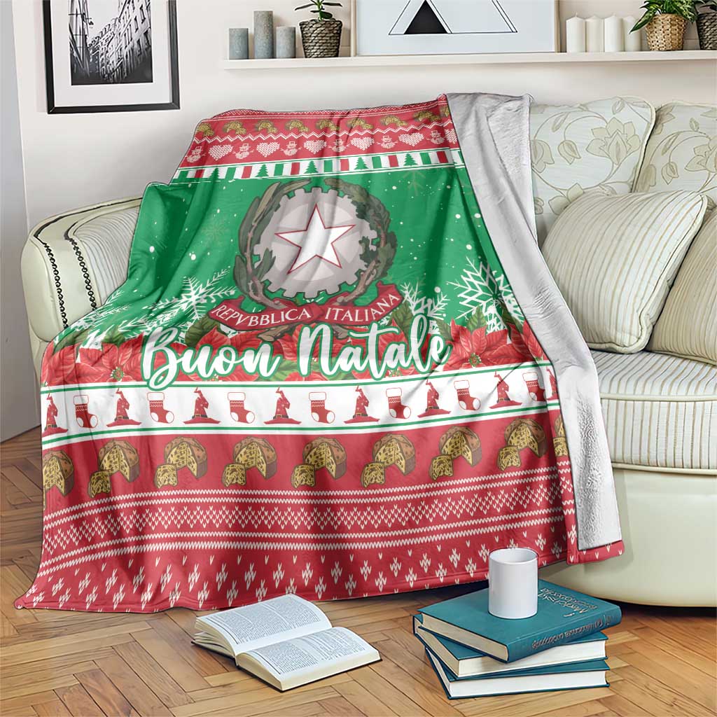 Italy Christmas Blanket Coat Of Arms Buon Natale