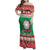 Italy Christmas Family Matching Off Shoulder Maxi Dress and Hawaiian Shirt Coat Of Arms Buon Natale - Wonder Print Shop