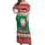 Italy Christmas Off Shoulder Maxi Dress Coat Of Arms Buon Natale - Wonder Print Shop