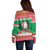 Italy Christmas Off Shoulder Sweater Coat Of Arms Buon Natale - Wonder Print Shop