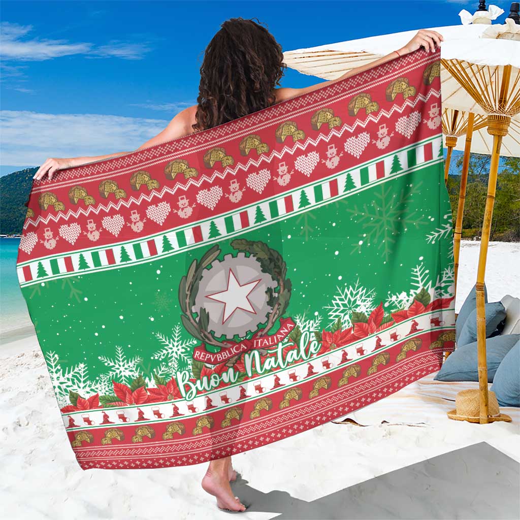 Italy Christmas Sarong Coat Of Arms Buon Natale