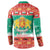 Bulgaria Christmas Button Sweatshirt Coat Of Arms Vesela Koleda - Wonder Print Shop