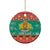 Bulgaria Christmas Ceramic Ornament Coat Of Arms Vesela Koleda - Wonder Print Shop