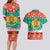 Bulgaria Christmas Couples Matching Long Sleeve Bodycon Dress and Hawaiian Shirt Coat Of Arms Vesela Koleda - Wonder Print Shop