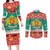 Bulgaria Christmas Couples Matching Long Sleeve Bodycon Dress and Long Sleeve Button Shirt Coat Of Arms Vesela Koleda - Wonder Print Shop