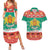 Bulgaria Christmas Couples Matching Summer Maxi Dress and Hawaiian Shirt Coat Of Arms Vesela Koleda - Wonder Print Shop