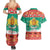 Bulgaria Christmas Couples Matching Summer Maxi Dress and Hawaiian Shirt Coat Of Arms Vesela Koleda - Wonder Print Shop