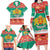 Bulgaria Christmas Family Matching Long Sleeve Bodycon Dress and Hawaiian Shirt Coat Of Arms Vesela Koleda - Wonder Print Shop