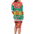 Bulgaria Christmas Family Matching Long Sleeve Bodycon Dress and Hawaiian Shirt Coat Of Arms Vesela Koleda - Wonder Print Shop