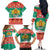 Bulgaria Christmas Family Matching Off The Shoulder Long Sleeve Dress and Hawaiian Shirt Coat Of Arms Vesela Koleda - Wonder Print Shop