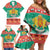 Bulgaria Christmas Family Matching Off Shoulder Short Dress and Hawaiian Shirt Coat Of Arms Vesela Koleda - Wonder Print Shop