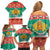 Bulgaria Christmas Family Matching Off Shoulder Short Dress and Hawaiian Shirt Coat Of Arms Vesela Koleda - Wonder Print Shop